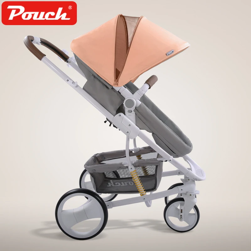

High Landscape Baby Stroller Light Folding Baby trolley Two-Way Push Child strollers Luxury Baby Umbrella carts