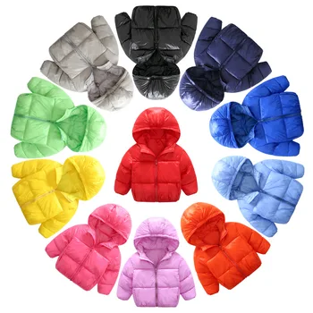 

2017 Children Fall and Winter New Thin Eiderdown Cotton Baby Clothes Baby Boys and Girls Thick Cotton-padded Jacket Coat
