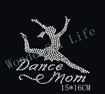 

YX Factory 2015 Hot Fix Rhinestone Iron On Heat Transfers Dance Mom Image