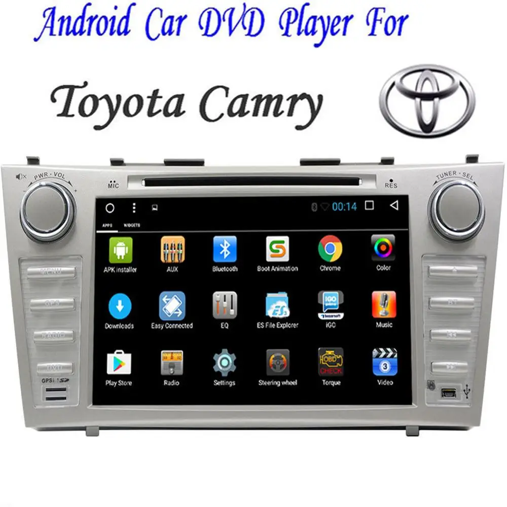 Perfect Android6.0 OS 8" Car DVD Player Radio Stereo GPS Wifi for Toyota Camry 2007-2012 1