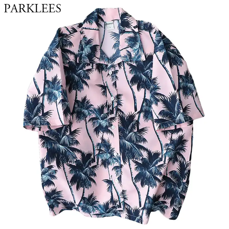 camisa de palmeras hombre