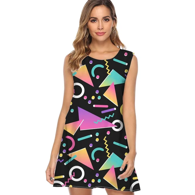 

Boho Chiffon Dresses O Neck Summer Beach Mini Dress 2019 Holiday Vocation 80s Pot Printed Women Vintage Sexy Short Dress