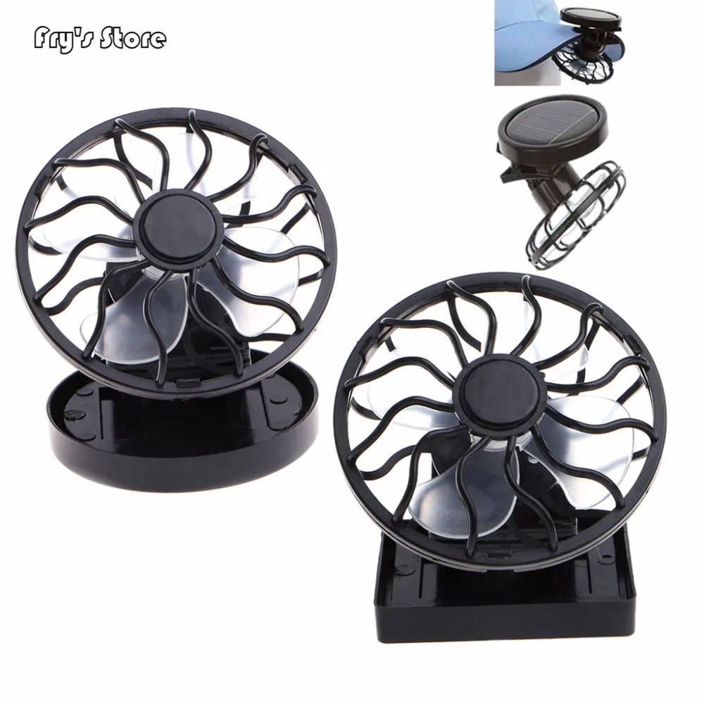 

Fry's Store Solar Panel Powered Mini Portable Clip-On Cooling Fan for Travel Camping Fishing for Dropshipping