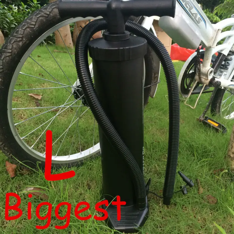 

L size biggest air hand pump for inflatable bed swimming ring boats bed balls submersible Pump 4 Nozzles fit most valves by hand