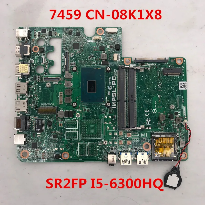 Высокое качество для Inspiron 7459 материнская плата ноутбука CN 08K1X8 8K1X8 с SR2FP I5 6300U CPU DDR4