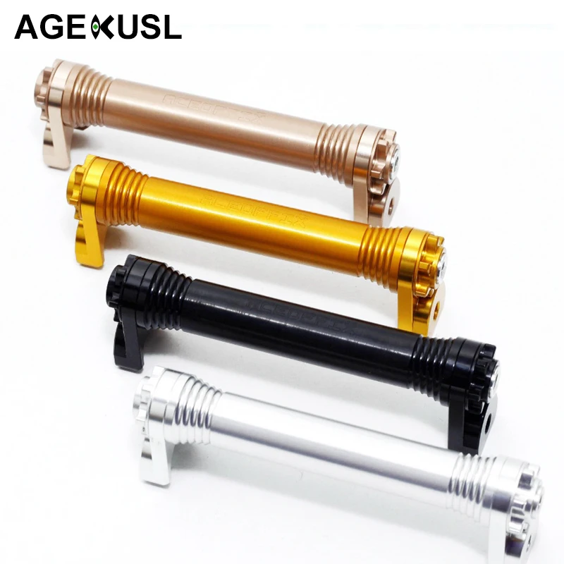 

AGEKUSL Easy Wheel Extension Telescopic Lever Bar for Brompton Bike Folding Bicycle Wheel Rack Block CNC Super Light 65g Parts