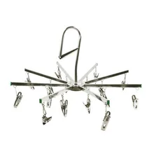 Складная вешалка-прищепка для белья, из нержавеющей стали Складная вешалка-прищепка для белья, из нержавеющей стали