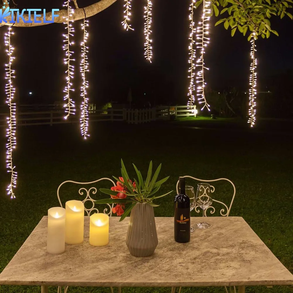 

Connectable LED wedding string lights chirstmas fairy lights garland led outdoor for tree garden party street Decoration