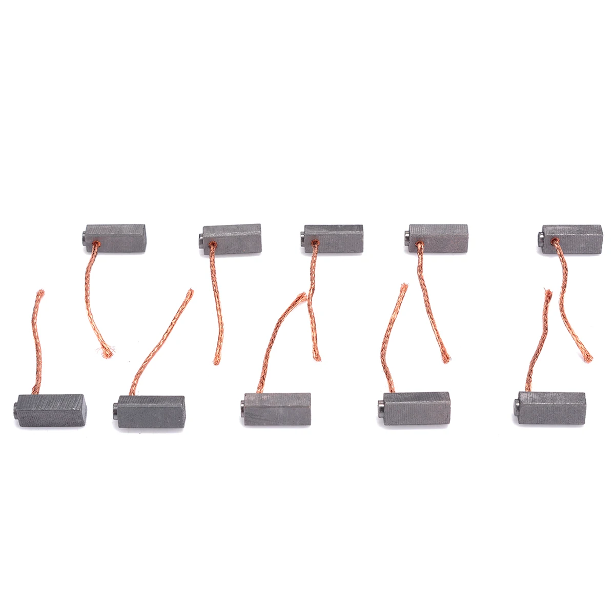 10Pcs Black Electric Carbon Brush 5x6x14mm Carbon Brushes Motor Brush Set For Generic Electric Replacement