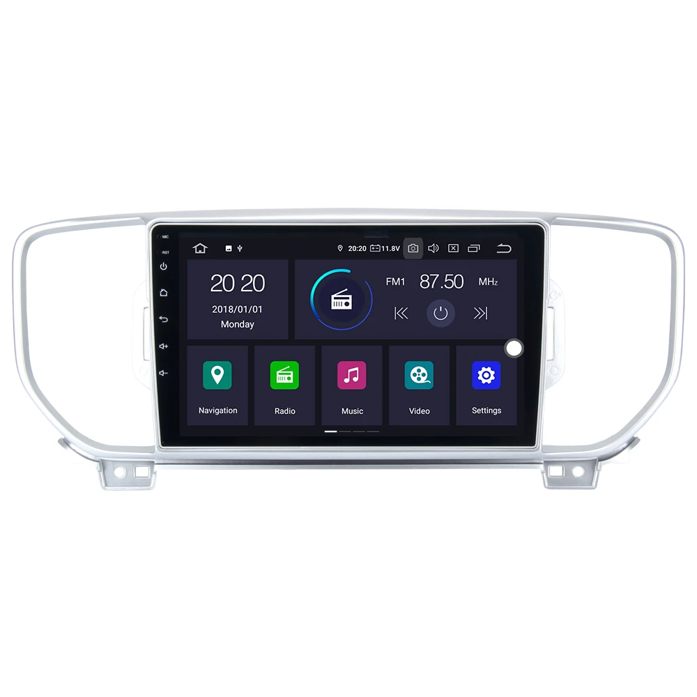 Perfect KOOCAVS 9" IPS Android 9.0 Car  GPS Radio Player for  Kia Sportage Stereo 2015 2016  with 4GB+64G Navigation Multimedia 4