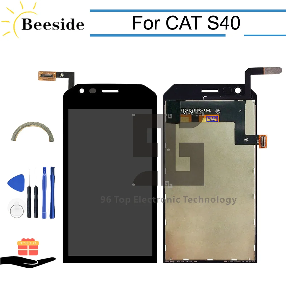 

AA+ Quality LCD 4.7 '' Black For Caterpillar CAT S40 CD Display Touch Screen Digitizer Assembly Replace With Tools