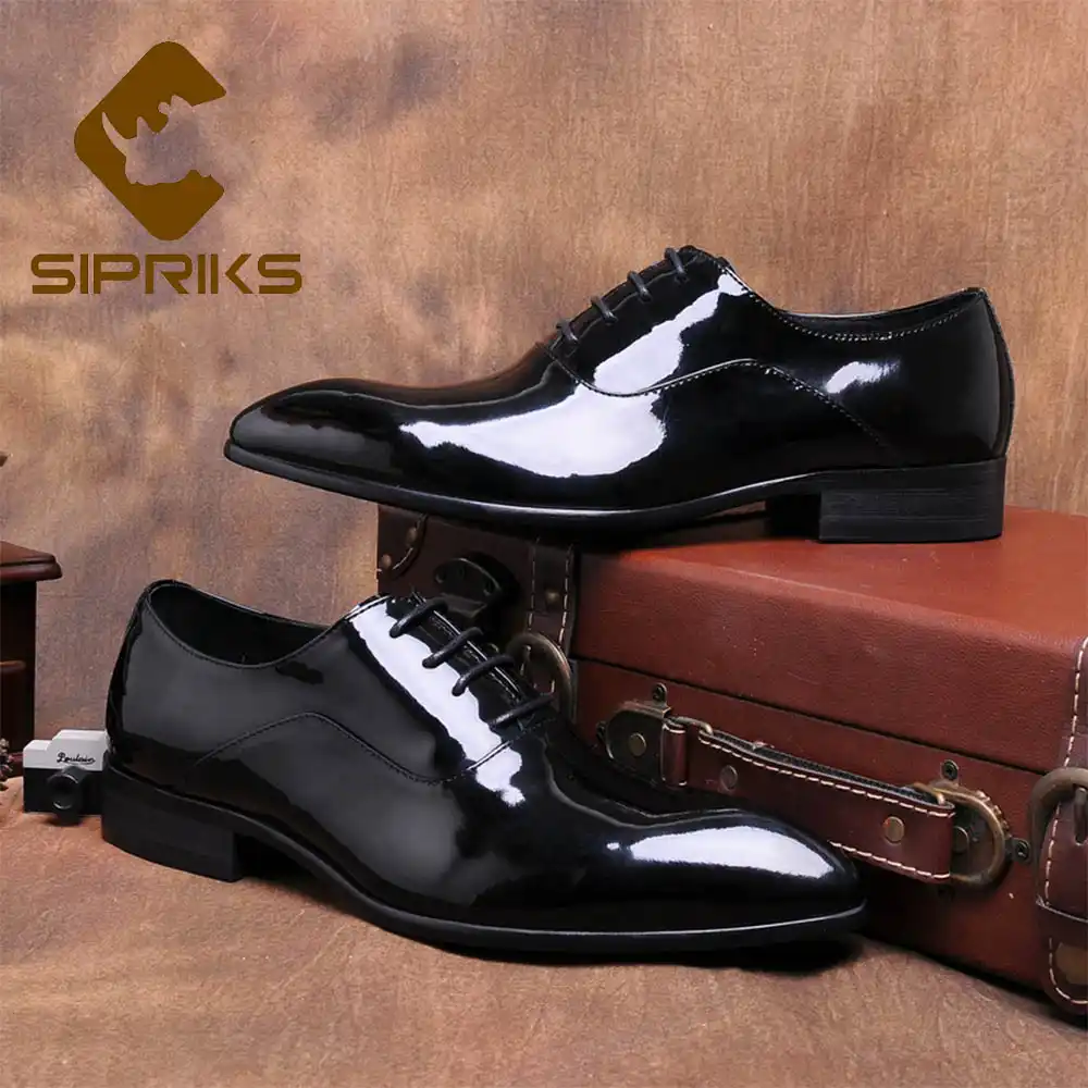 mens shiny black dress shoes