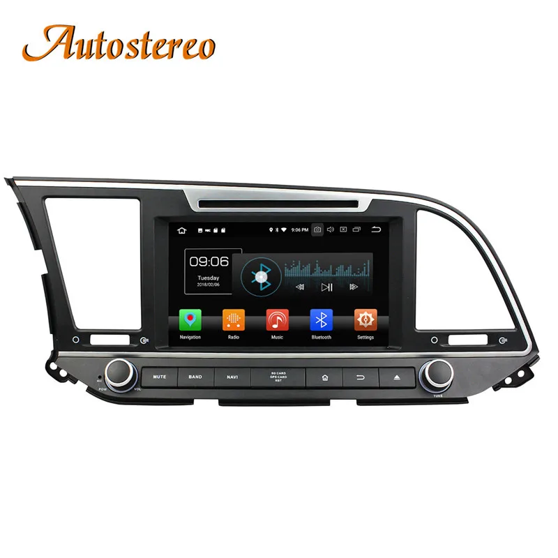 Sale Autostereo Android 8 4+32G Car DVD Player GPS navigation For Hyundai Elantra 2016- 2018 headunit multimedia player tape recorder 11