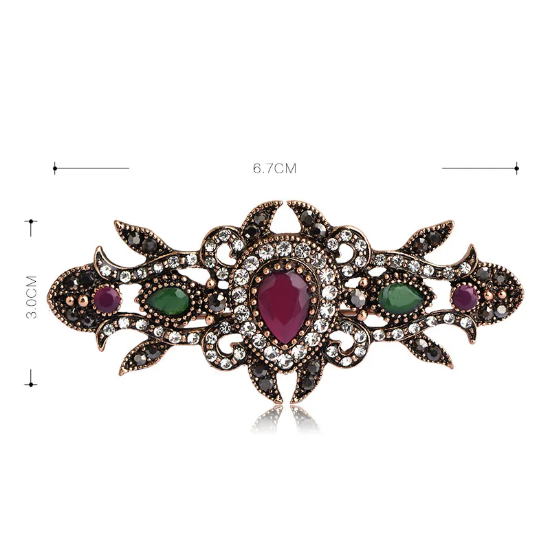 Blucome Latest Style Vintage Brooch Corsage Pins Crystal Joias turco Love Girls Women Delicate Gifts Broches Turkish Jewellery