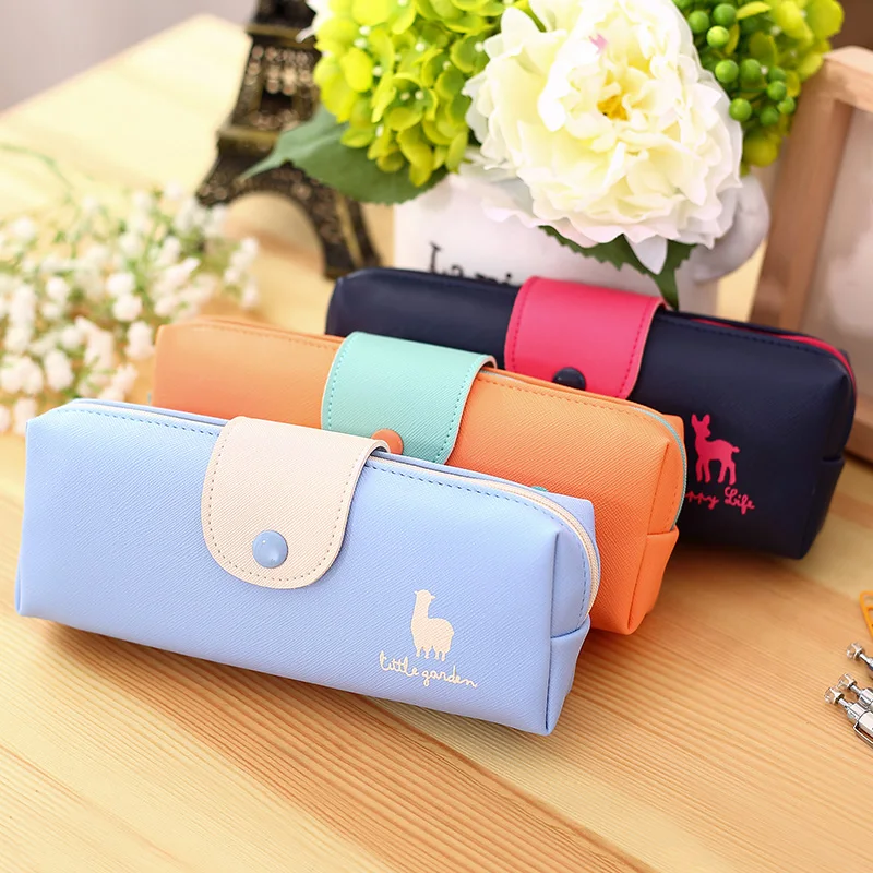 

Korea Simple Creative Girls and Boys Student Learning Stionery Pencil Case Large Capacity Pencil Case For School Supplies