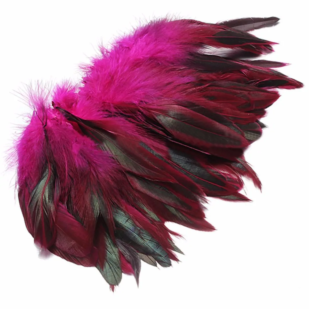 DIY Sale 100pcs / lot cheap pheasant feather, 5-8inch13-20cm, natural color rooster feathers DIY chicken feather jewelry plume