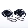 2 x Rope Lock Tie Strength Polyester Webbing Straps Safe Ropes Outdoor Swing Straps Hammock Straps Load 300KG black 5*150CM 3