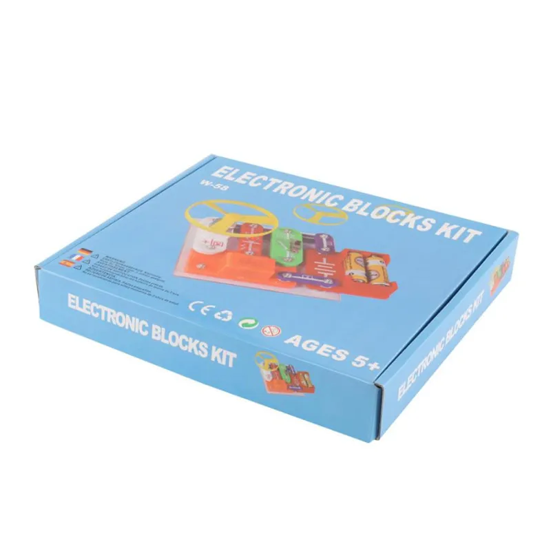 

kids diy Music Doorbell Smart Light DIY Electronics Kit Blocks Science Educational Toy brain game 0821