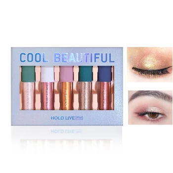 

5pcs Shining Eyeshadow Pallete Glitter Bottle Eyeshadow Liquid Make Up Long Lasting Beauty Eyeshadow Makeup