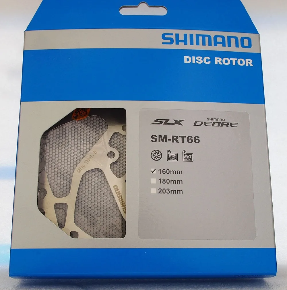 Оригинальный Shimano SLX SM RT66 160 мм/180 мм/203 мм MTB велосипед 6 болтов типа дисковых