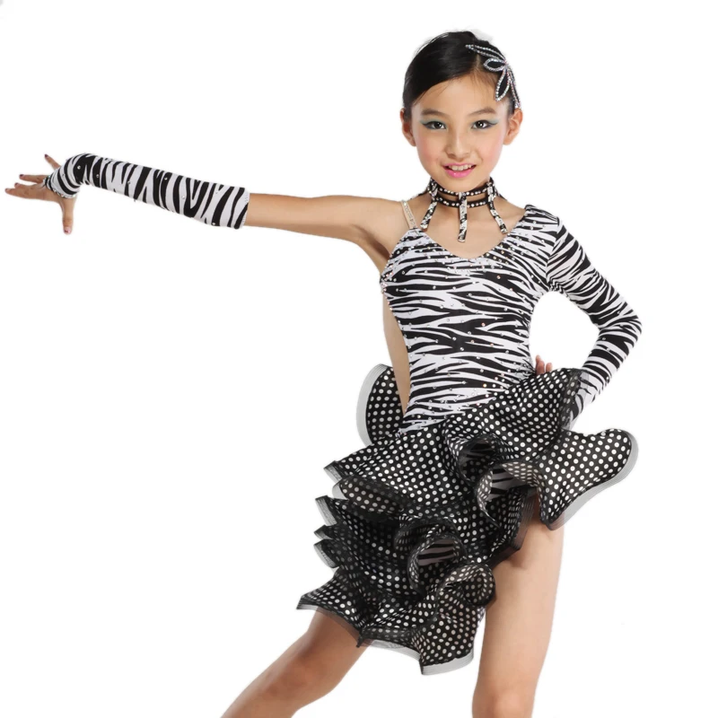 Diamond child Latin dance competition clothing Latin nagle Latin dance