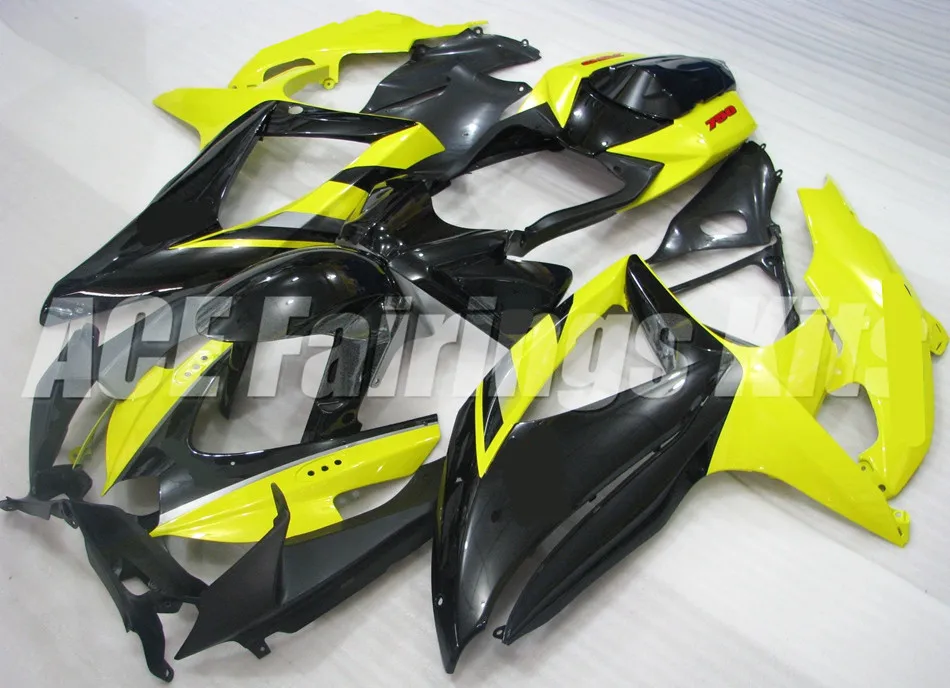 

3Gifts New ABS Fairing Kit Fit For SUZUKI GSXR600 GSXR750 08 09 10 600 750 K8 GSXR 600 750 2008 2009 2010 custom black yellow