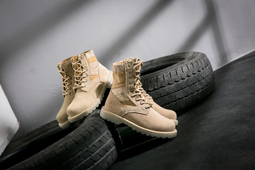 OTTO/мужские военные ботильоны с высоким берцем в стиле Palladium г. Повседневная парусиновая обувь удобные кожаные ботинки на меху размеры 39-48
