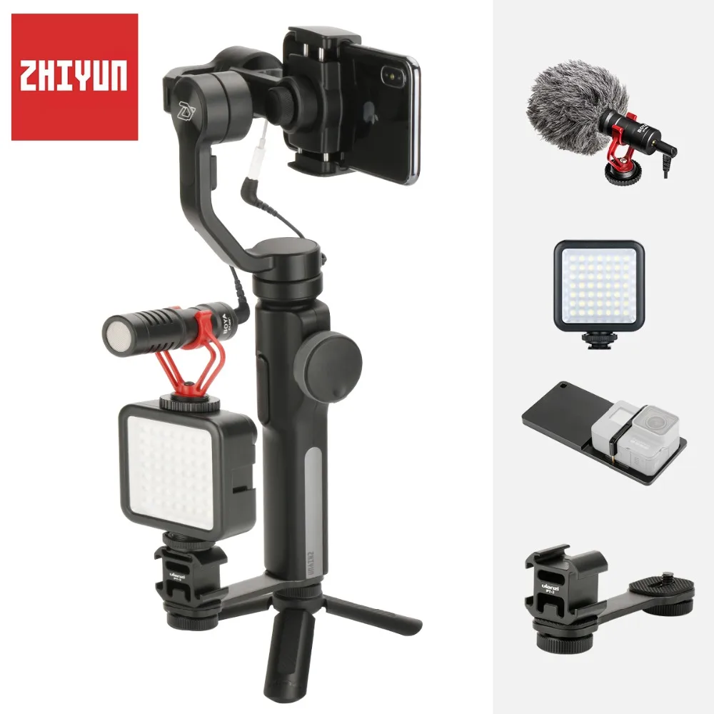 

Zhiyun Smooth 4 3-Axis Gimbal for iPhone Xs Max with Counterweight Handheld Stabilizer for iPhone X 8 7 Plus Samsung S8 S9 S7