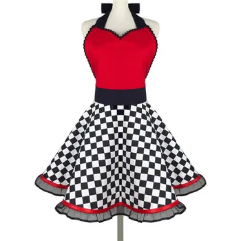 Sweetheart Red Black and White Gingham Patchwork Retro Kitchen Apron Woman Cotton Cooking Salon Avental de Cozinha Apron Dress
Sweetheart Red Black and White Gingham Patchwork Retro Kitchen Apron Woman Cotton Cooking Salon Avental de Cozinha Apron Dress