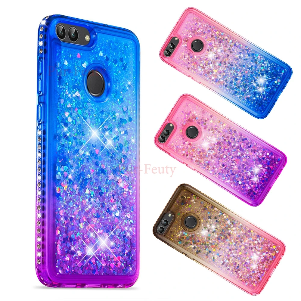 

Fitted Quicksand Case for Huawei P Smart FIG-LX1 FIG-LA1 Shell for Huawei PSmart FIG LX1 LA1 Phone Protector Cover Enjoy 7S Case