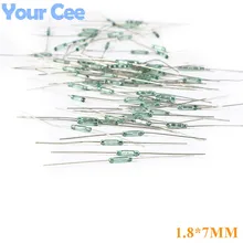 20 шт геркон датчик 1,8x7 мм нормально открытый контакт электронный DIY комплект нет