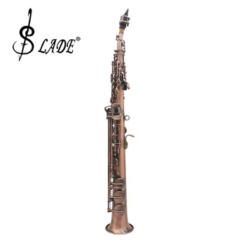 

LADE WSS-899 Professional Red Bronze Straight Bb Soprano Saxophone Woodwing Instrument