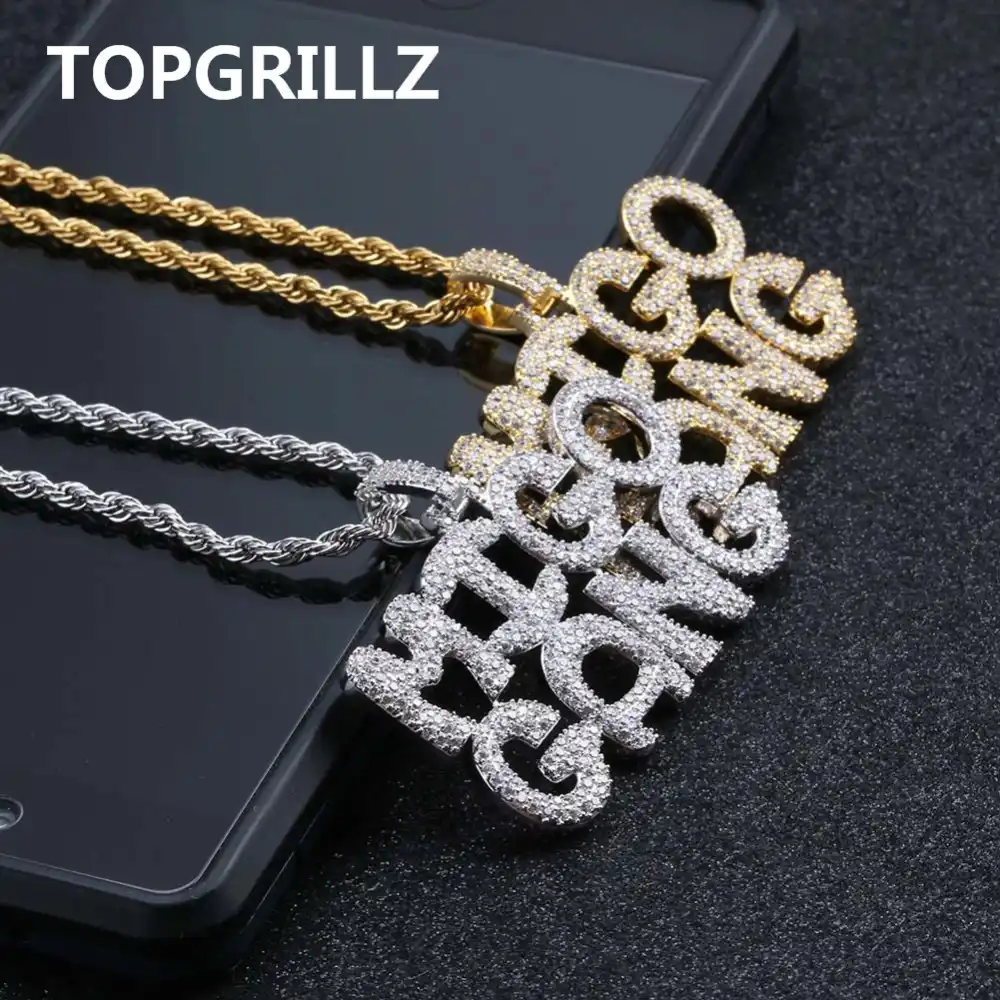 Bubble Letters Necklace