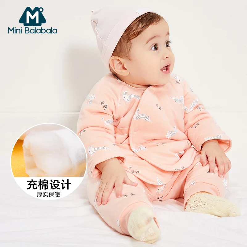 Cotton Baby Girls Clothes Winter Newborn Baby Clothes Set 2PCS Bbaby Boy Clothes Unisex Kids Clothing Sets bebes