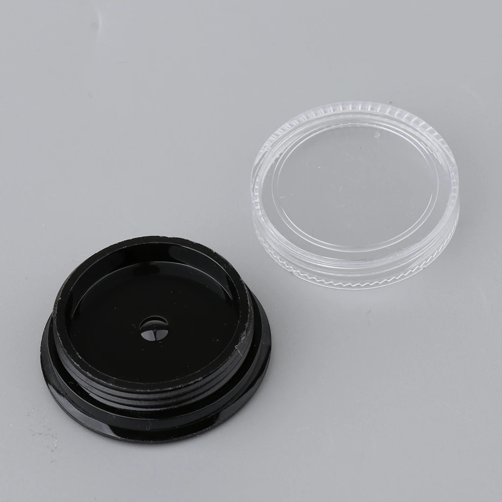 10 Pieces Plastic Nail Art Tips Powder Beads Storage Containers,Small Round Jewelry Glitters Storage Box Organizers