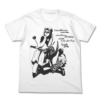 

2019 New Mens Gintama Bikes and Silvers T-Shirt White Size L Japanese Anime New Tee Shirts