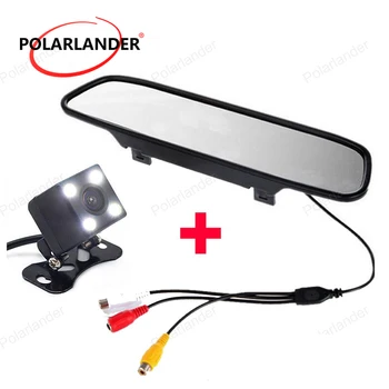 

Night Vision Reversing CCD Car Parking Assistance Rearview Mirror Monitor Car Rear View Camera 4.3" Glass Lens Camera HD Video