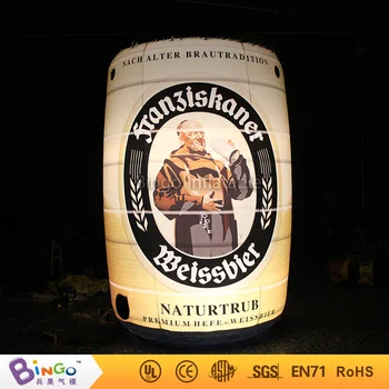 

3.5M 11ft High customized inflatable beer bucket inflatable beer barrel inflated can with led light N blower beer shaped toys