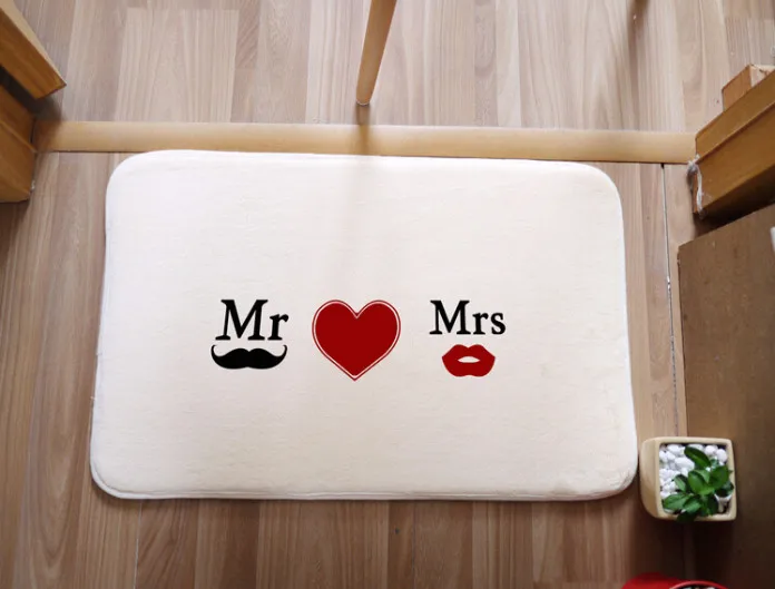 40 см* 60 см коврики Zakka противоскользящие коврик разнообразие Mr and Mrs стиль ковер спальня коврик/дверной коврик Винтаж Высокое качество