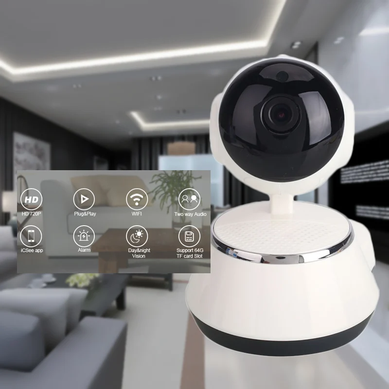 Домашняя IP камера безопасности Детский монитор Беспроводная умная WiFi Wi Fi аудио