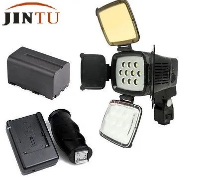 

LED-5012 10PCS 15W LED Video Light Bi-Color Continuous Light + F750 Battery Kit for CANON NIKON PENTAX DSLR Camera Camcorder DV