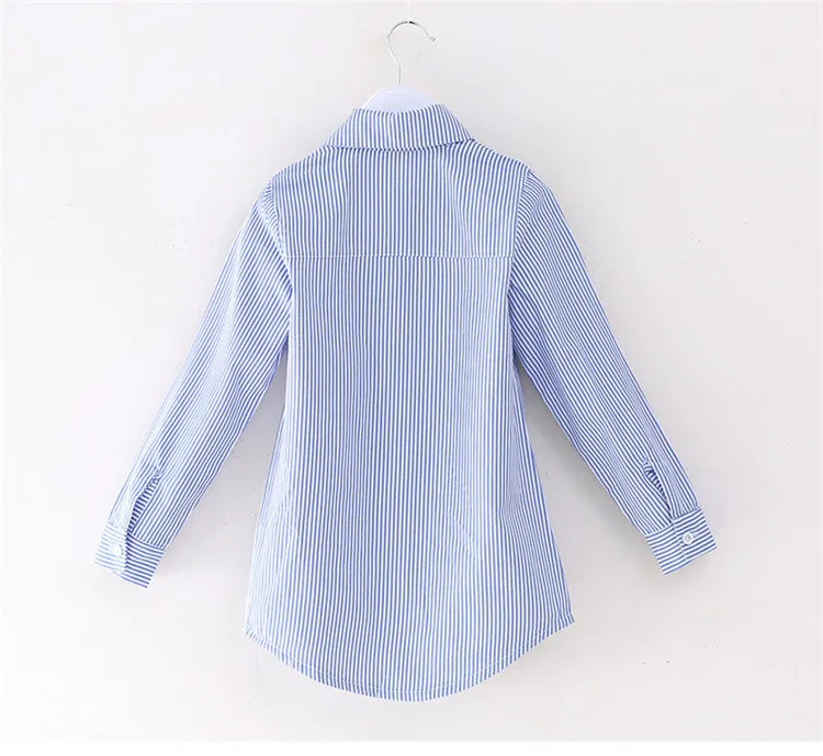 3-12 y kids girls shirts spring autumn girl long sleeve shirt school clothes stripe sequins eye 12 years children clothing top (9)