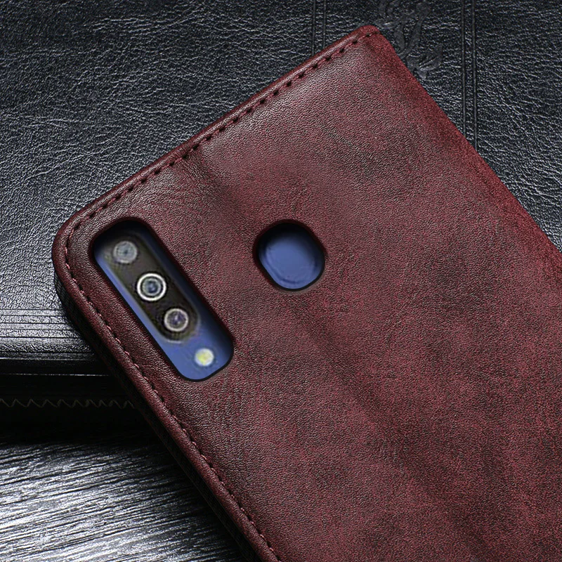 Для samsung Galaxy M30 чехол Роскошный чехол-книжка из искусственной кожи чехол для samsung M30 M305F защитный чехол для телефона в ретро-стиле