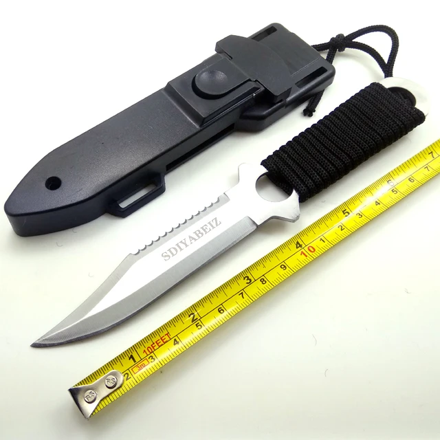 Fixed Blade Knife Hunting Stainless Steel Tactical Knives Outdoor Camping Hand Tool Sheath Diving Survival Knife SDIYABEIZ 3