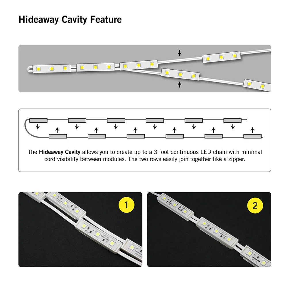 

20pcs LED Mirror Light with Knob Dimmer Set Module Decorative Lamp for Dressing Table GHS99