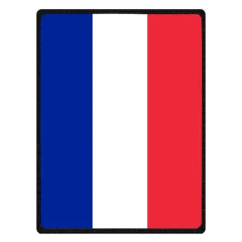 

Personalized French Flag Throw Blanket Custom Coral Flannel Blanket Sofa Couch Bed Plane Travel TV Blankets