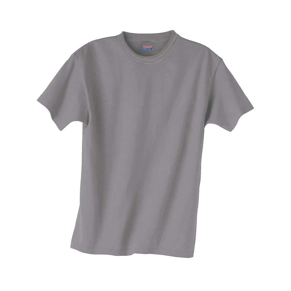 Hanes 00090563715589 Kids Beefy-T T- Shirt Vintage Gray - Extra Small (1)