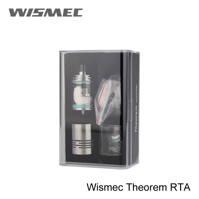 Оригинальная Wismec Theorem RTA атомайзер с регулируемым воздушным потоком управления Топ-заполнение атомайзера Нотч катушки Wismec E-cig Атомайзер