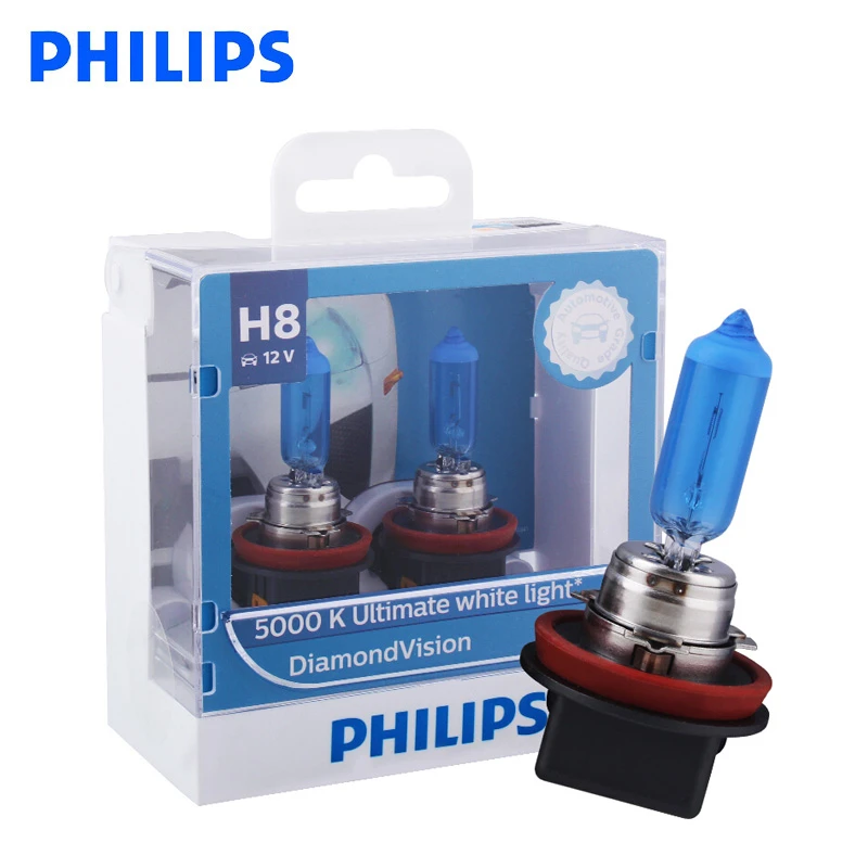 2x H8 Super White Hight Power Fog Halogen Bulb 35W Car Headlight Lamp 12V *DC
