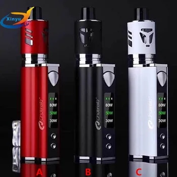 

HOT Original Mini 80w Digital screen Kit 3.5ml Atomizer 2200mah battery Pen Hookah liquid e cigarette vaporizer 510 Body Metal